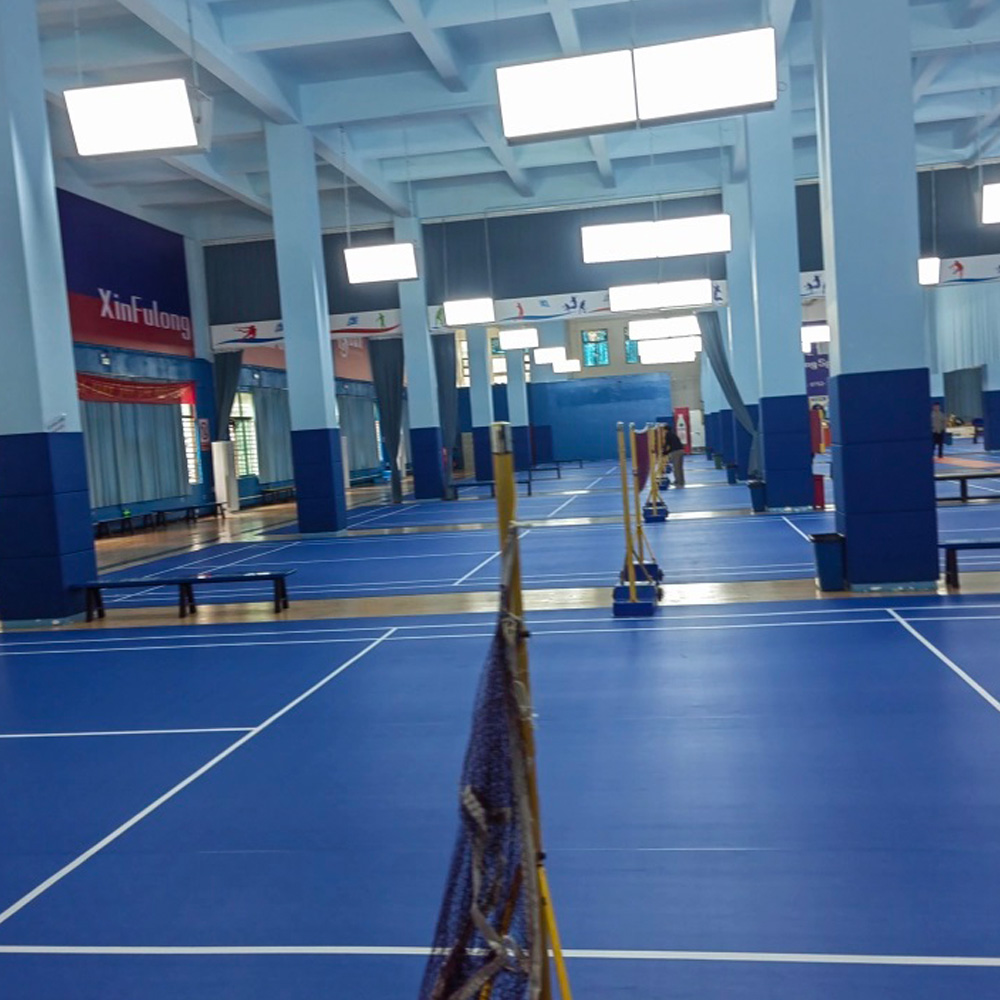 Badminton Club Logo - เสื่อสนามแบดมินตัน PVC ระดับมืออาชีพ Beable ความหนา 5.0