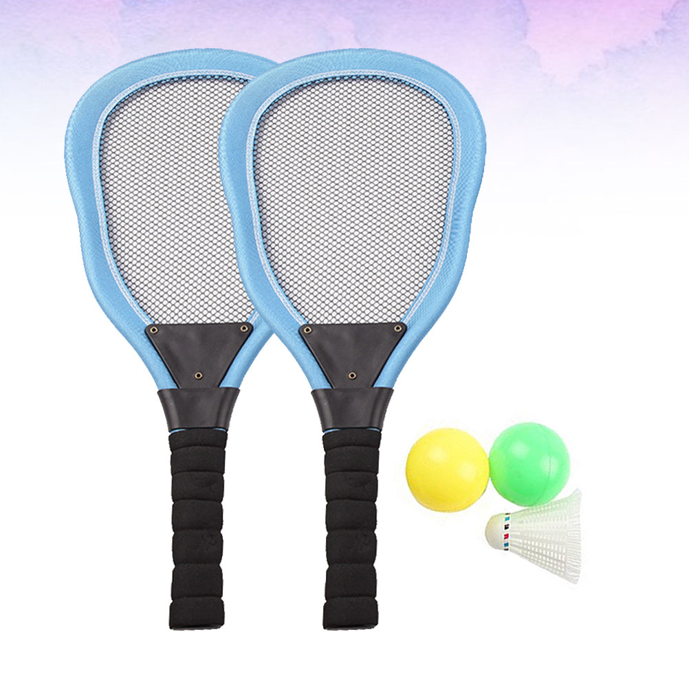 Badminton Area - ชุดไม้แบดมินตันชายหาดผ้า 5 ชิ้น ประกอบด้วย ไม้แบดมินตัน 2