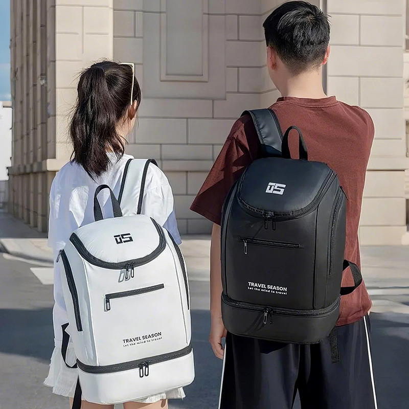 Badminton Xxl - กระเป๋าเป้สะพายหลังสำหรับเทนนิสและแบดมินตัน น้ำหนักเบา กันน้ำ ความจุขนาดใหญ่ มีช่องใส่รองเท้า กระเป๋าเดินทาง
