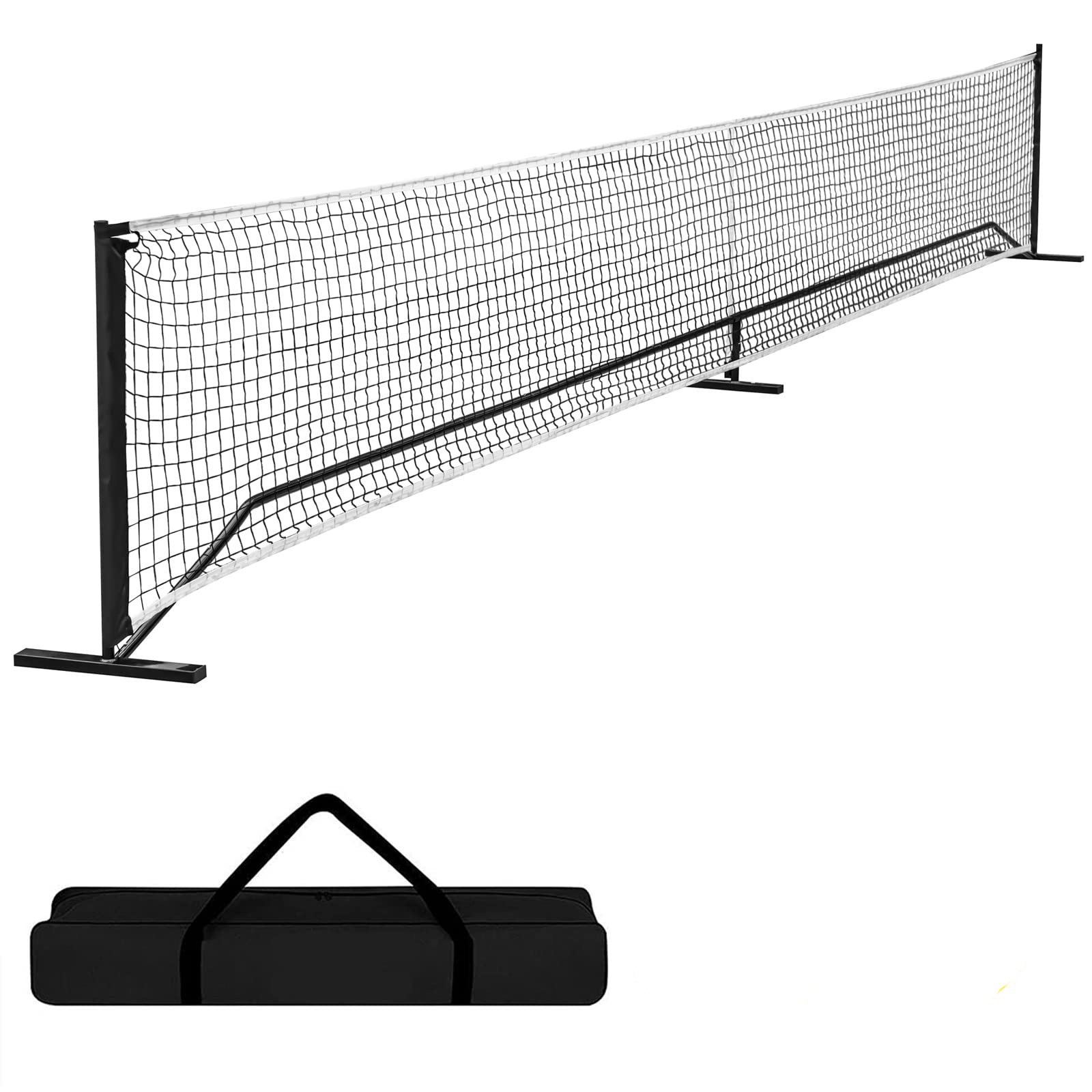 Badminton Area - ตาข่ายแบดมินตันแบบพกพาขนาด 6.7*0.9 เมตร พร้อมตาข่ายลูกพิคเคิลบอลแบบพิเศษ พร้อมกระเป๋าสำหรับการเล่นแบบแข่งขัน